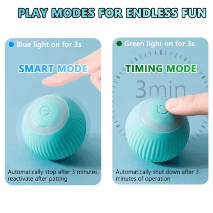 Cat Interactive Ball Smart Cat Toys Indoor Automatic Rolling Magic Ball Electronic Interactive Cat Toy Cat Game Accessories - Image 4