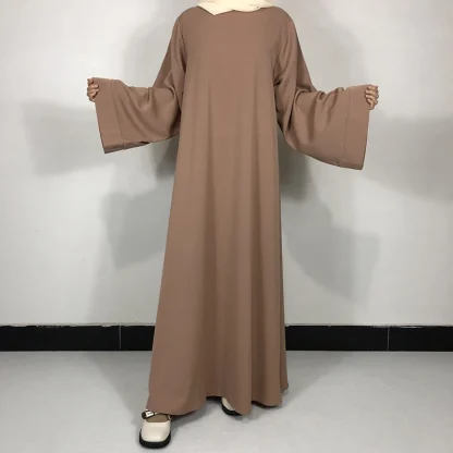 15 Colors Basic Plain Nida Abaya With Free Belt High Quality Muslim  Modest Simple Dress EID Ramadan Islamic Clothing - Image 4