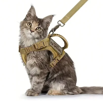 Outdoor Cat Vest Waterproof Cat Clothes Cat Chest Strap Special Vest for Walking Cats Can Be Adjusted - Image 5
