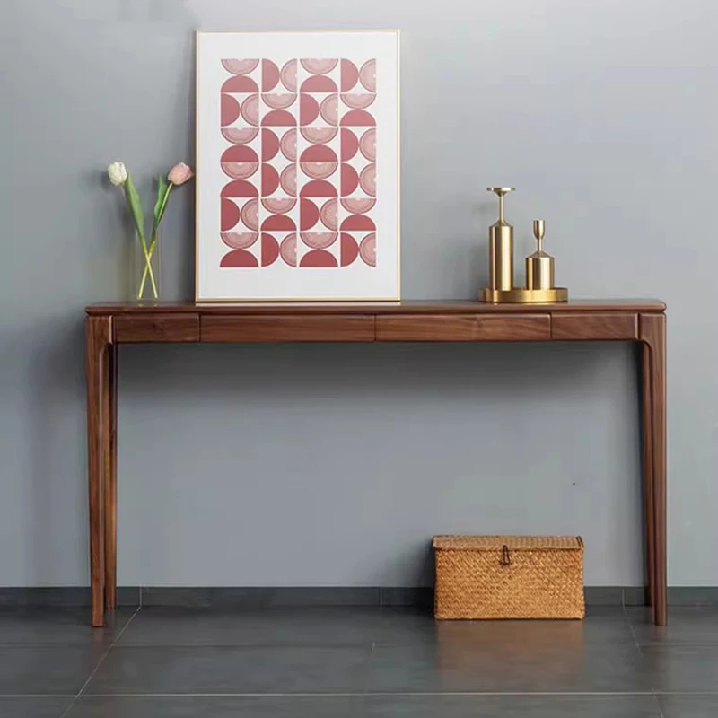 Classic Nordic Console Table Modern Minimalist Display Organizer Console Table Drawers Storage Tisch Wohnzimer Furniture - Image 15