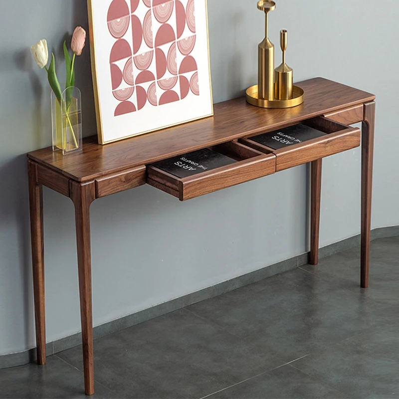 Classic Nordic Console Table Modern Minimalist Display Organizer Console Table Drawers Storage Tisch Wohnzimer Furniture - Image 16
