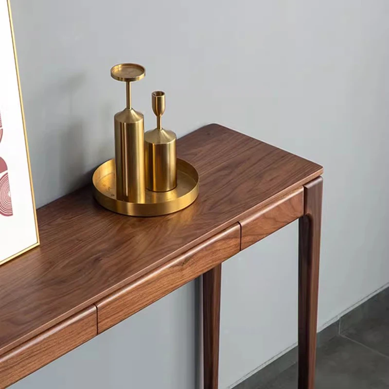 Classic Nordic Console Table Modern Minimalist Display Organizer Console Table Drawers Storage Tisch Wohnzimer Furniture - Image 13