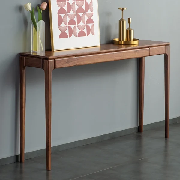 Classic Nordic Console Table Modern Minimalist Display Organizer Console Table Drawers Storage Tisch Wohnzimer Furniture