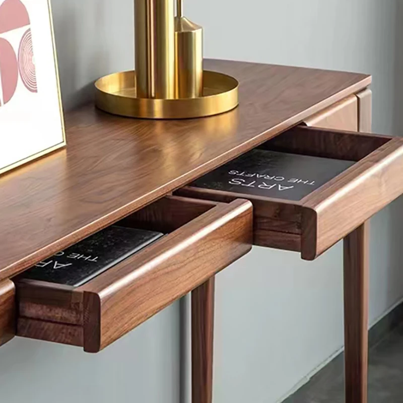 Classic Nordic Console Table Modern Minimalist Display Organizer Console Table Drawers Storage Tisch Wohnzimer Furniture - Image 14