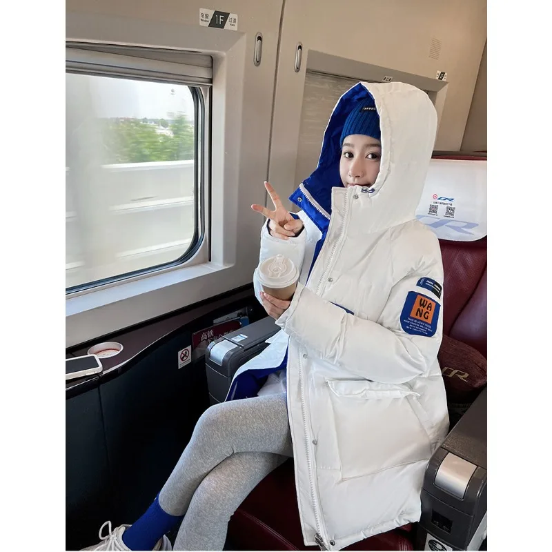 Two-sided Wear Cotton-padded Jacket Korean Winter Coat Women Thickened Parka Hooded Down Cotton Coat Windproof Puffer Jacket New - Image 6