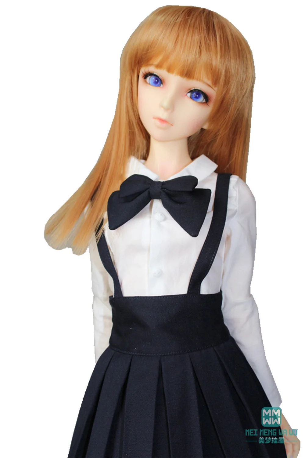 BJD accessories doll clothes girl dress fits 60cm 1/3 BJD SD010 13 doll fashion sling pleated skirt student wear - Image 4