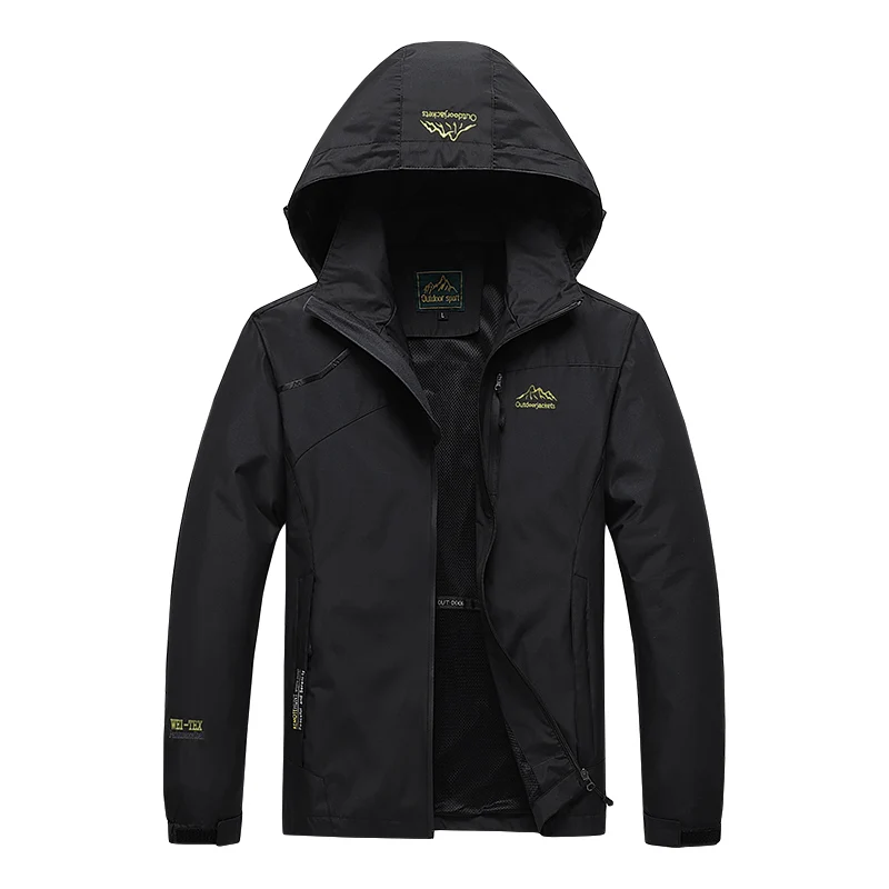 Men's Waterproof Hiking Jacket Autumn Men Large Size Windproof Windbreaker Outdoor Camping Hunting Running Fishing Sports Coats - Image 2