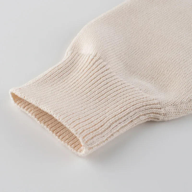 Brand Winter Baby Girl Clothes Kids Cotton Warm Sweater Letter Printed Pullovers Toddler Boys Knitted Loose Jacket Coat 24M-10T - Image 3