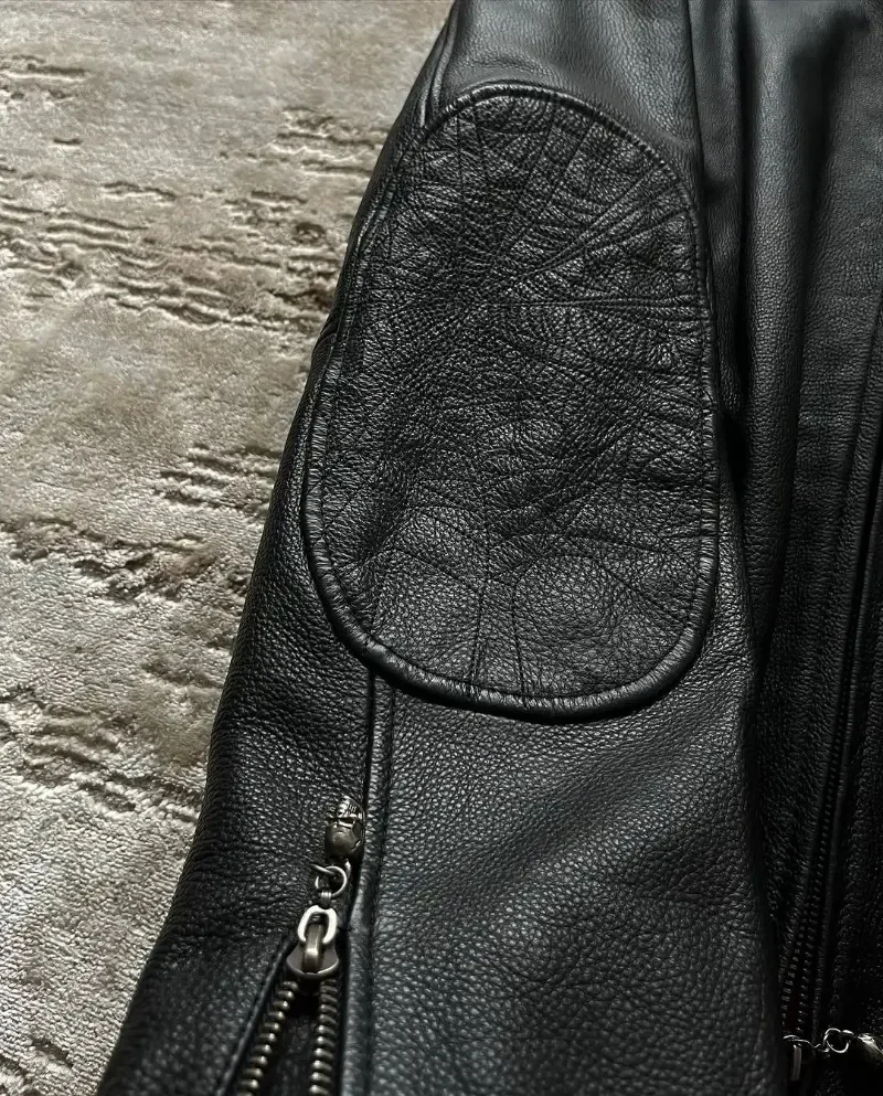 Affliction Jackets Harajuku New Skull Embroidery Fashion Pu Leather Jacket Men Women Long Sleeve Zipper Jacket Coat Streetwear - Image 6