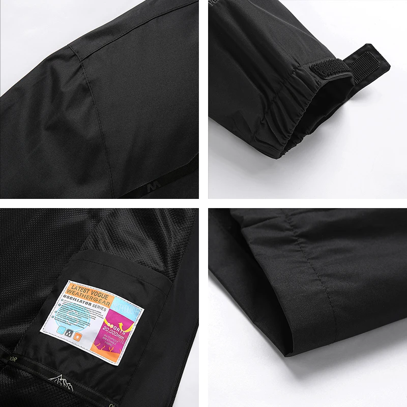 Men's Waterproof Hiking Jacket Autumn Men Large Size Windproof Windbreaker Outdoor Camping Hunting Running Fishing Sports Coats - Image 6